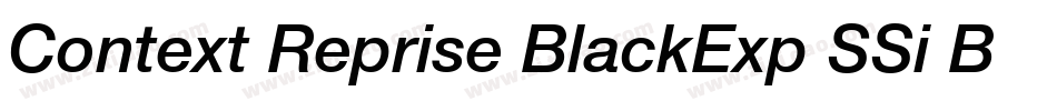 Context Reprise BlackExp SSi Bold字体转换